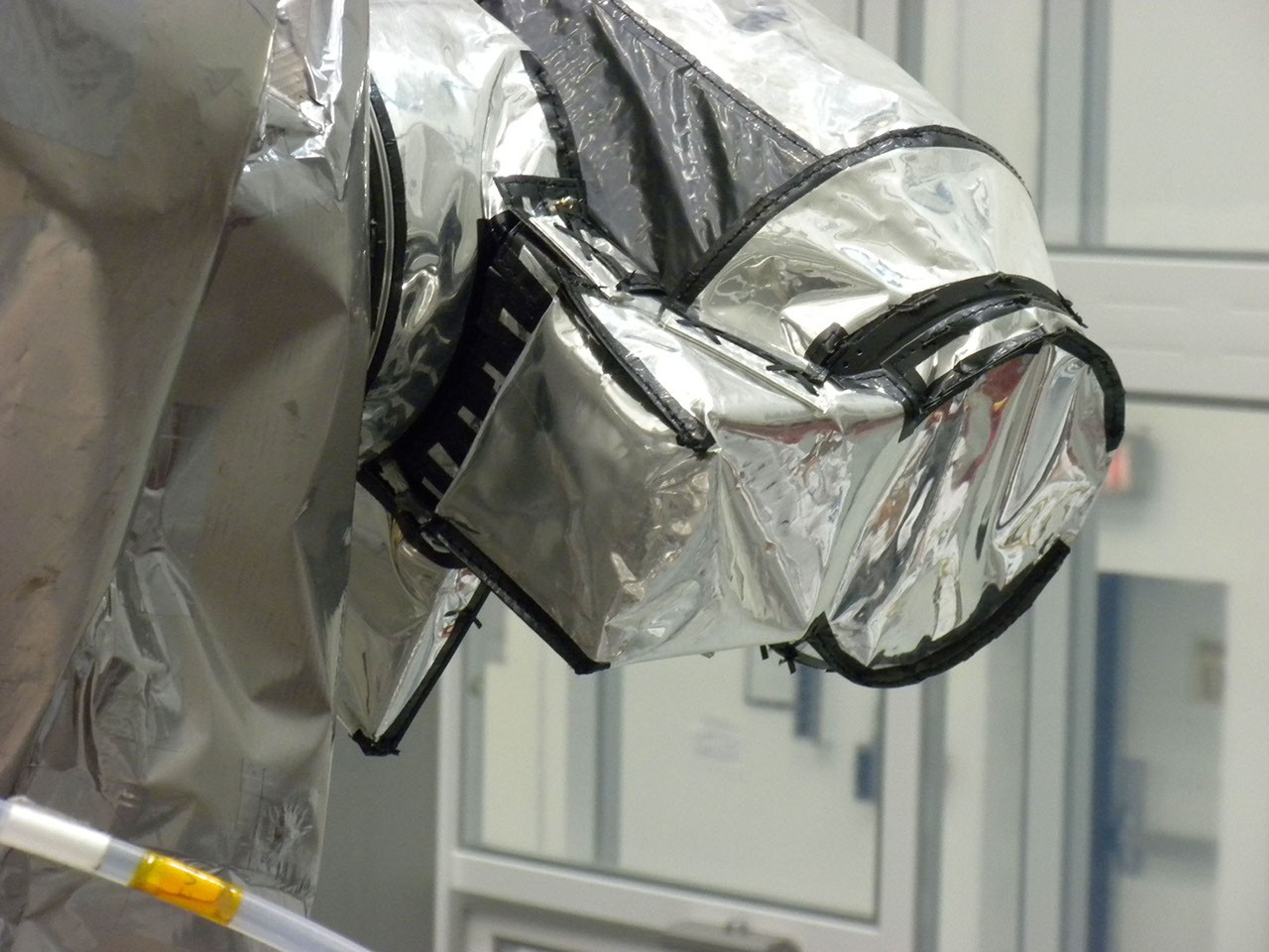 The Diviner instrument following integration to NASA's Lunar Reconnaissance Orbiter. Diviner is one of seven instruments aboard the Lunar Reconnaissance Orbiter.