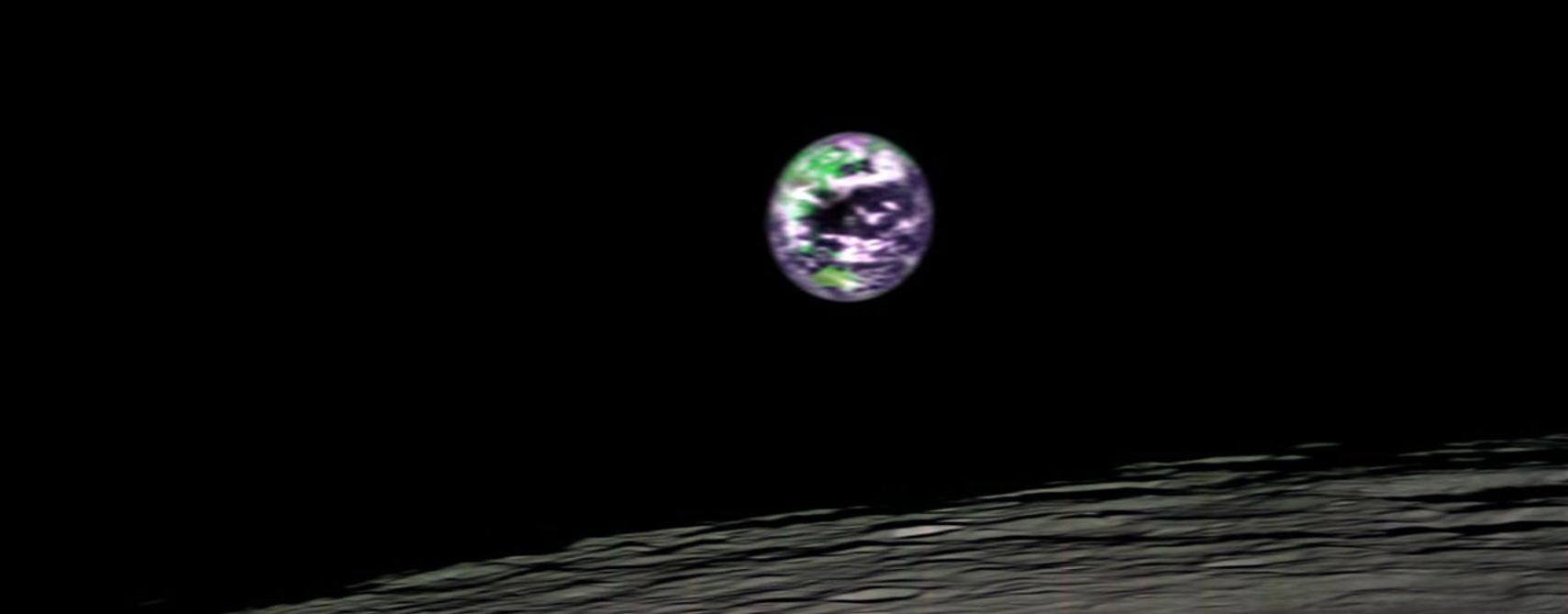 NASA's Moon Minerology Mapper, a guest instrument onboard the Indian Space Research Organization's Chandrayaan-1 mission to the moon, looks homeward. Australia is visible in the lower center of the image.
