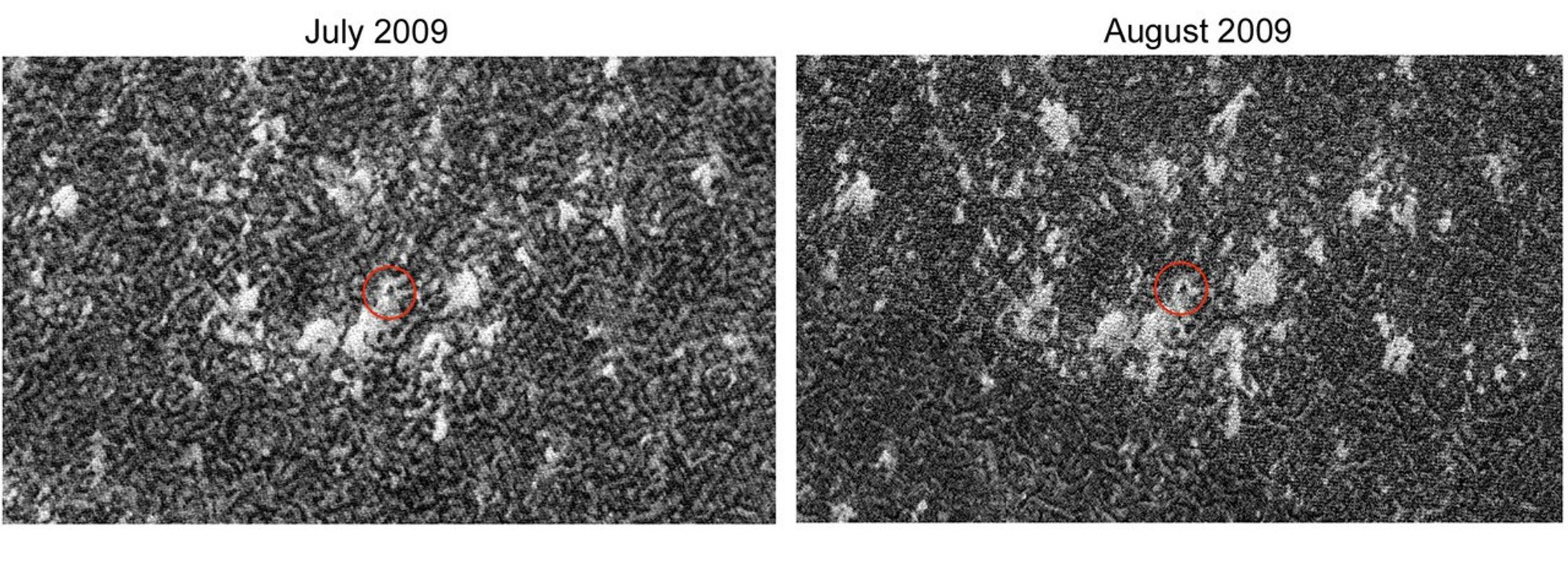 The High Resolution Imaging Science Experiment camera on NASA's Mars Reconnaissance Orbiter captured winter images of NASA's Phoenix Mars Lander surrounded by dry-ice frost on Mars.