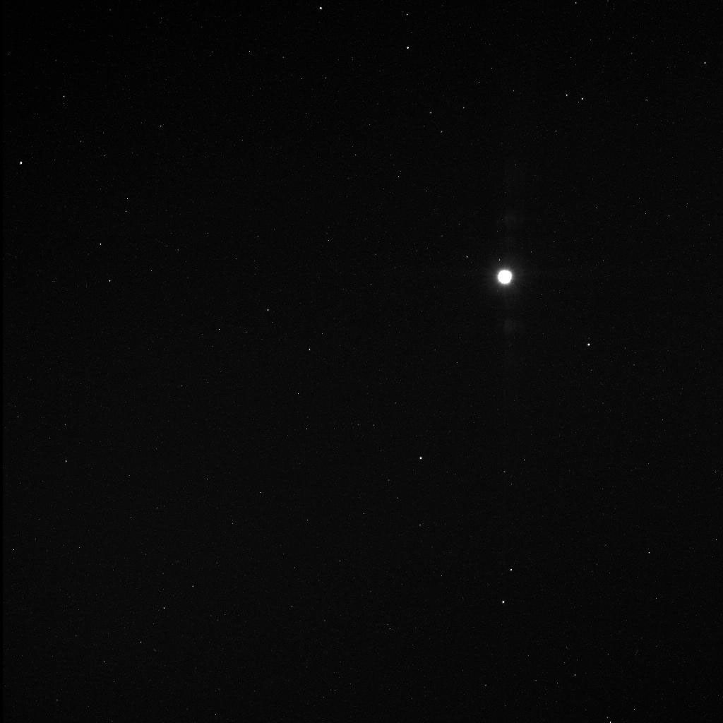 This image from NASA's MESSENGER is one of many from the latest vulcanoid search are currently being transmitted to Earth. Vulcanoids are small rocky bodies that have been postulated to exist but not yet been detected.