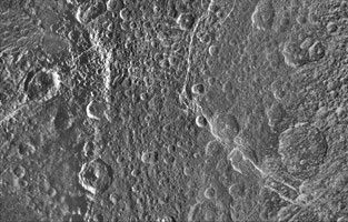 Click here for larger version of PIA12827 Unlabeled Padua Chasmata Terrain Section