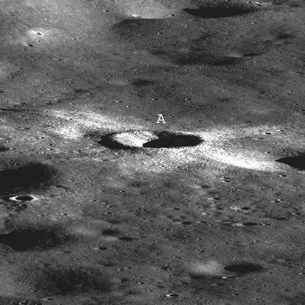 This is a synthetic perspective view looking south from the Apollo 16 landing area, topography is rendered naturally as seen by NASA's Lunar Reconnaissance Orbiter.