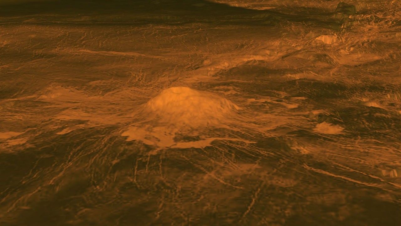 Surface Warmth on a Venus Volcano - NASA Science