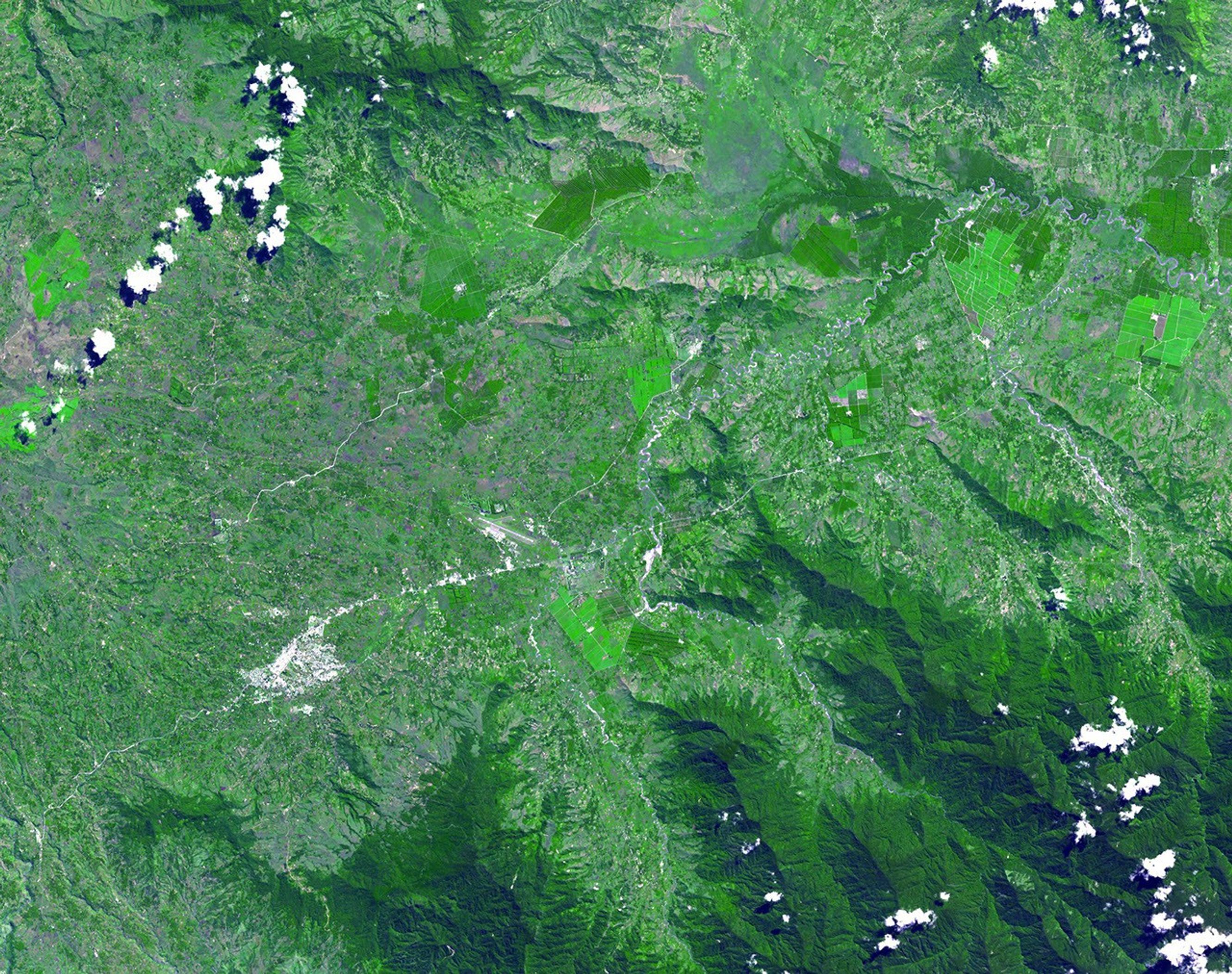 This image from NASA's Terra spacecraft shows the Kuk Early Agricultural Site in the western highlands of New Guinea. It is an excellent example of transformation of agricultural practices over time.