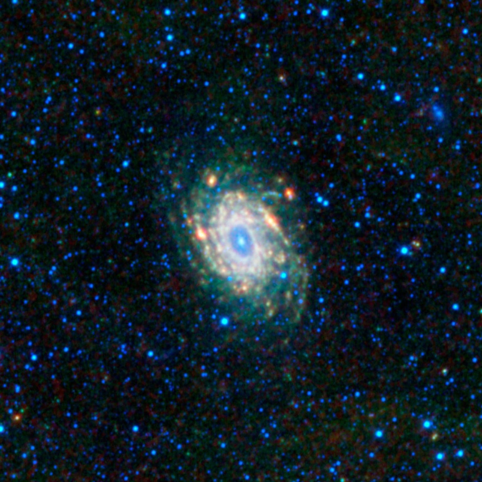This mosaic image from NASA's Wide-field Infrared Survey Explorer is located in a constellation in the southern sky, Pavo, which is Latin for peacock.