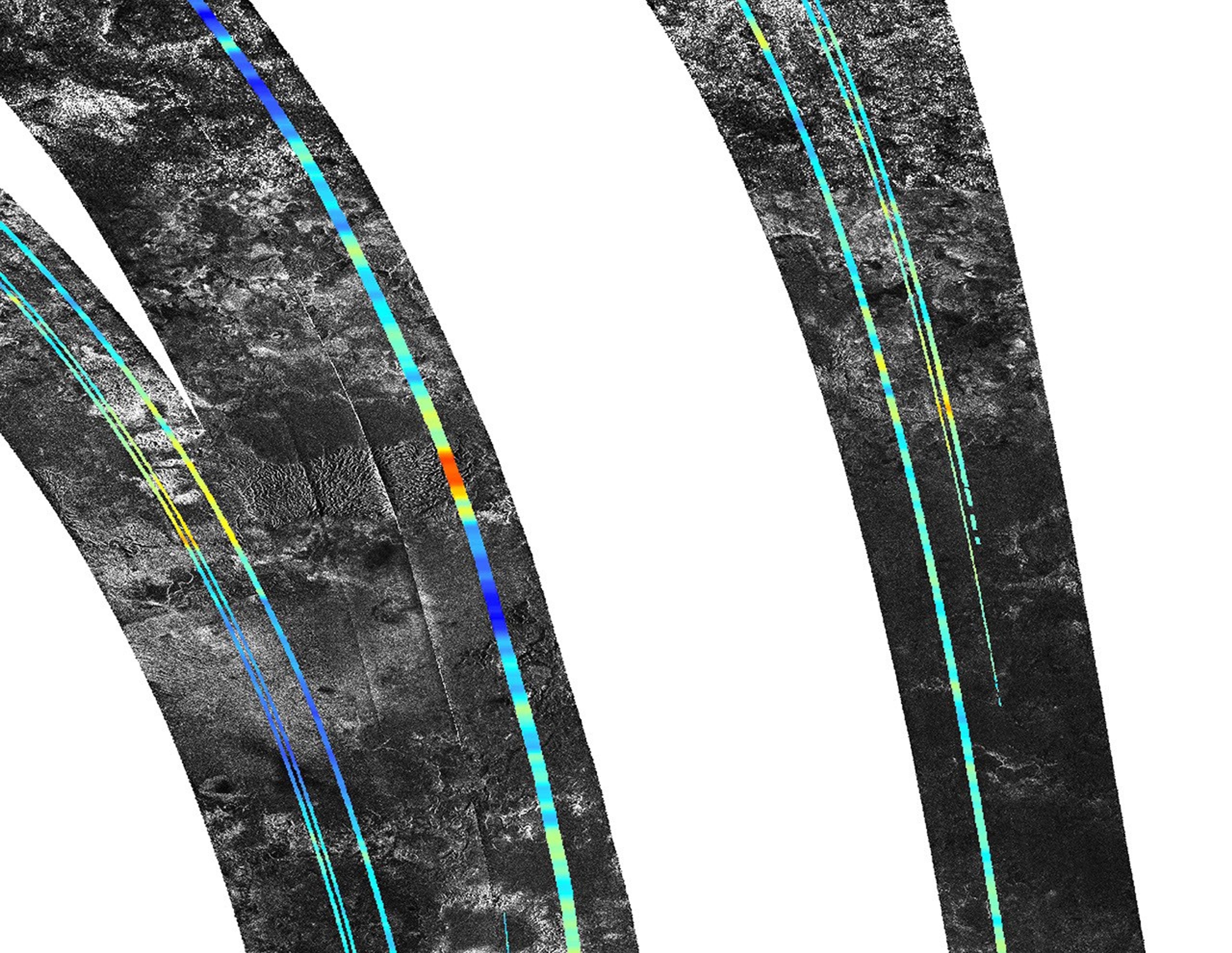 
			Mountains North of Aaru on Titan - NASA Science			