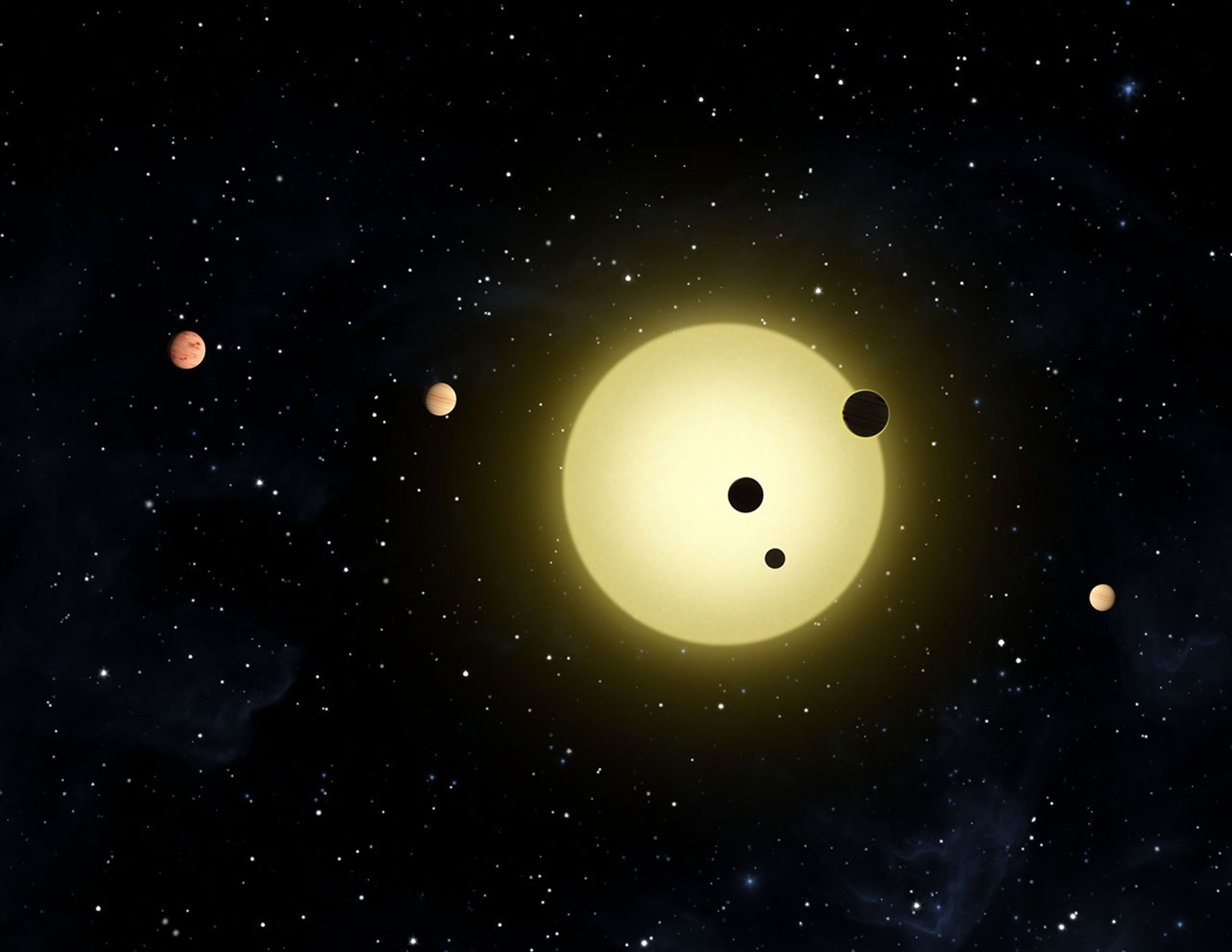 
			Kepler-11 Planetary System (Artist Concept) - NASA Science			