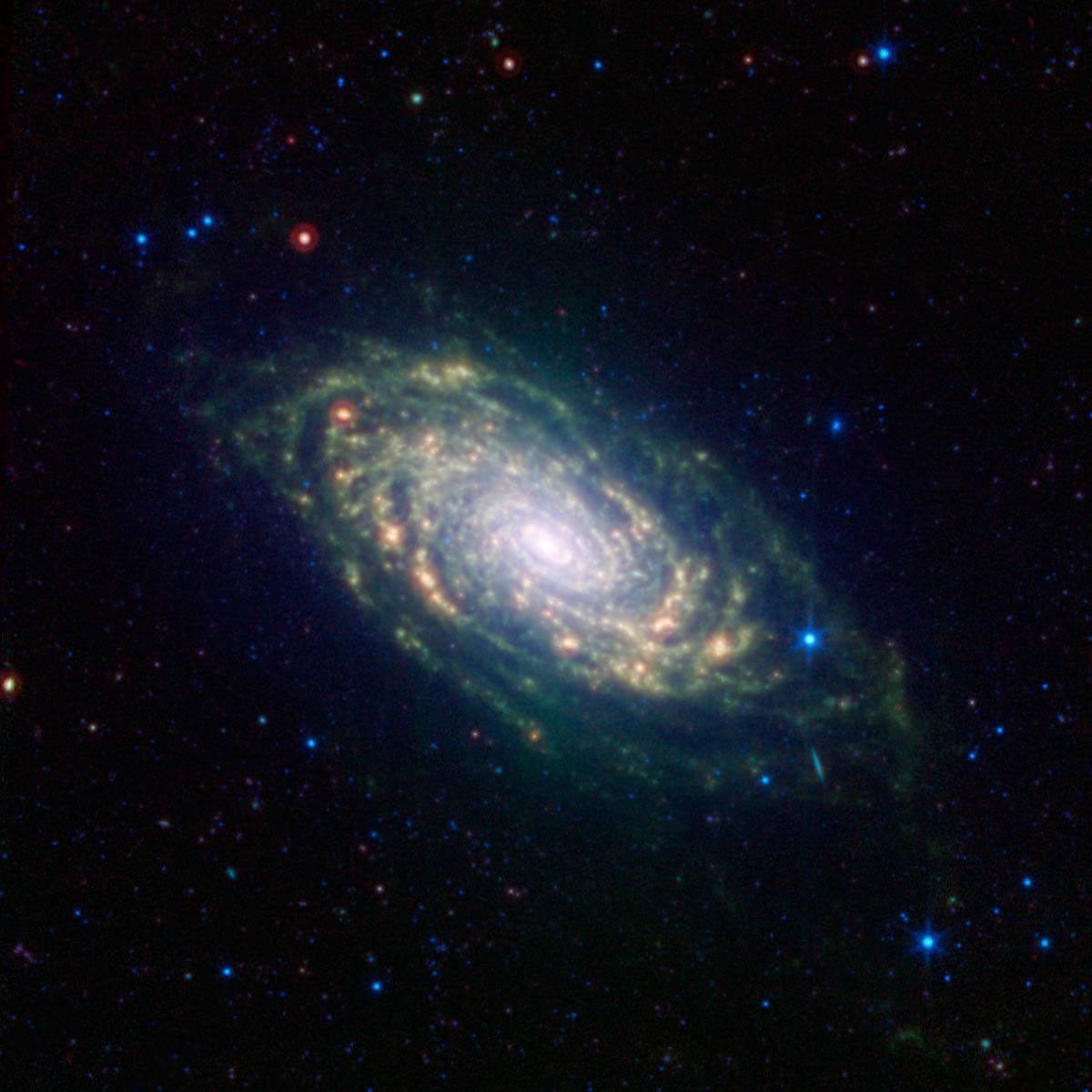 その他 nasa Sunflower Galaxy Glows with Infrared Light - NASA Science