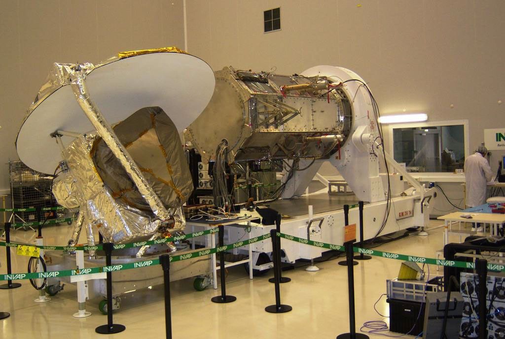 All NASA's Aquarius electrical interfaces have successfully been connected to the SAC-D service platform (S/P).