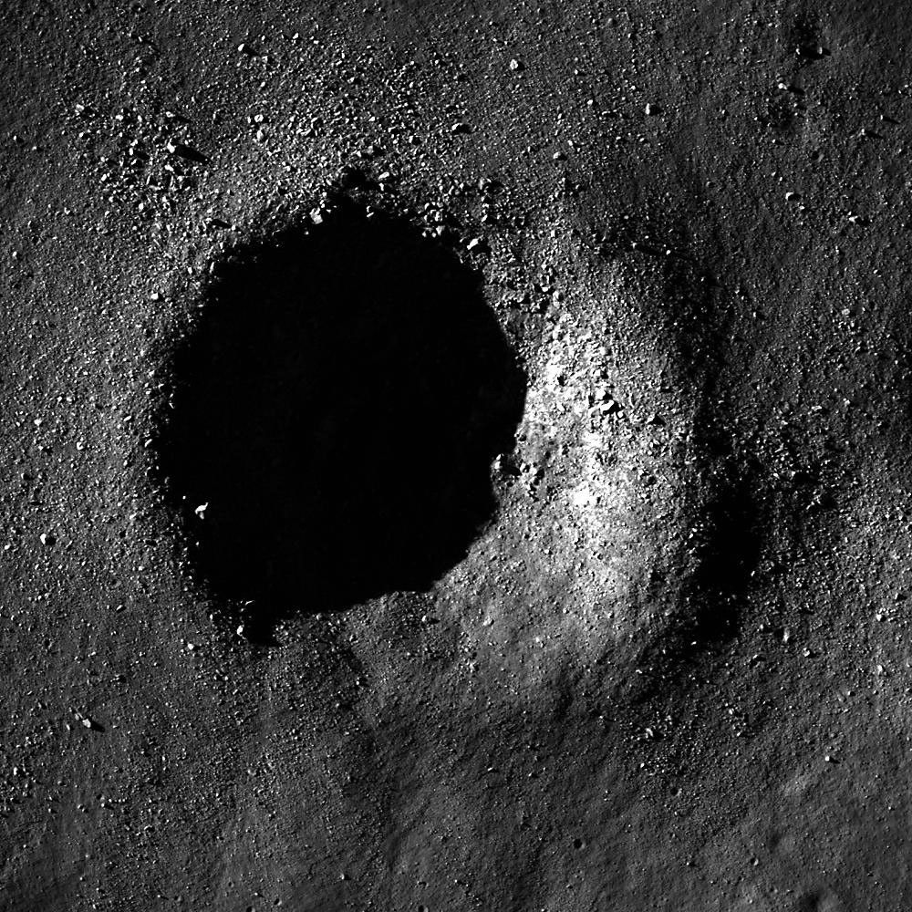
			Bouldery Crater near Mare Australe - NASA Science			