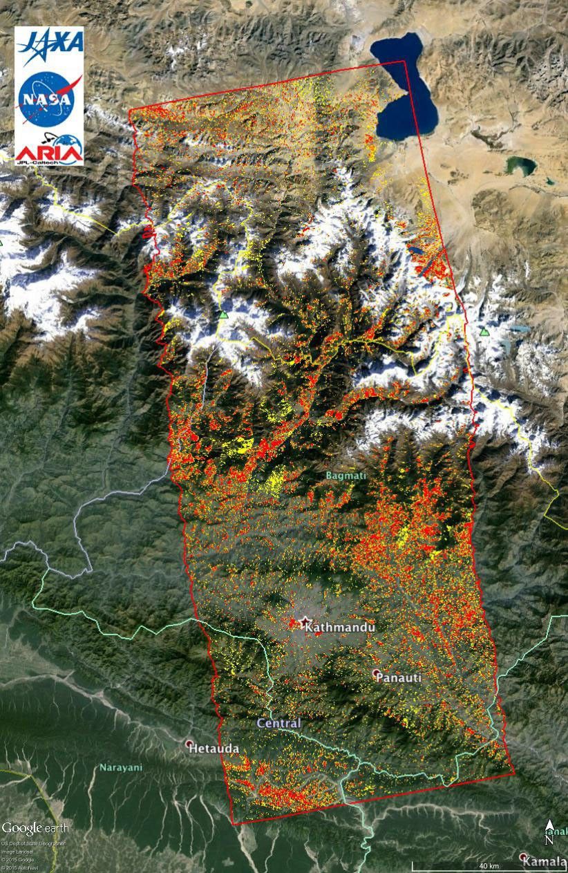 NASA data and expertise are providing valuable information for the ongoing response to the April 25, 2015, magnitude 7.8 Gorkha earthquake in Nepal.