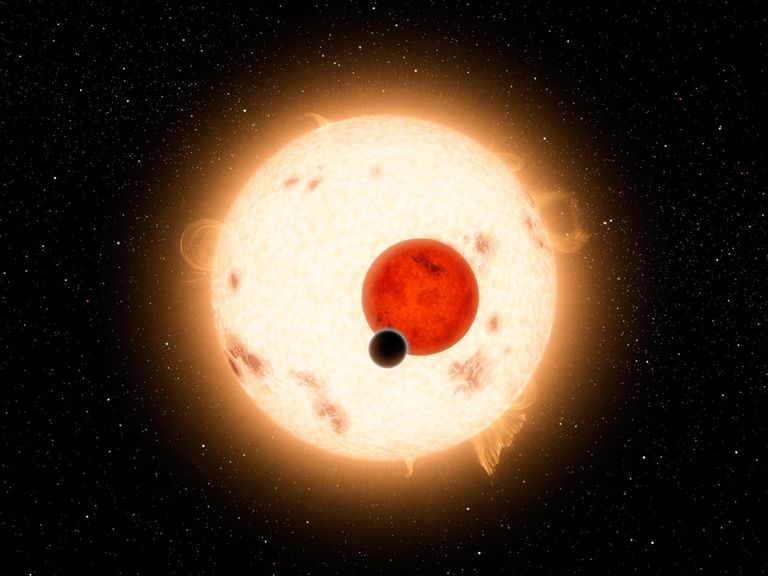 NASA's Kepler mission has discovered a world where two suns set over the horizon instead of just one. The planet, called Kepler-16b, is the most 'Tatooine-like' planet yet found in our galaxy and is depicted here in this artist's concept.