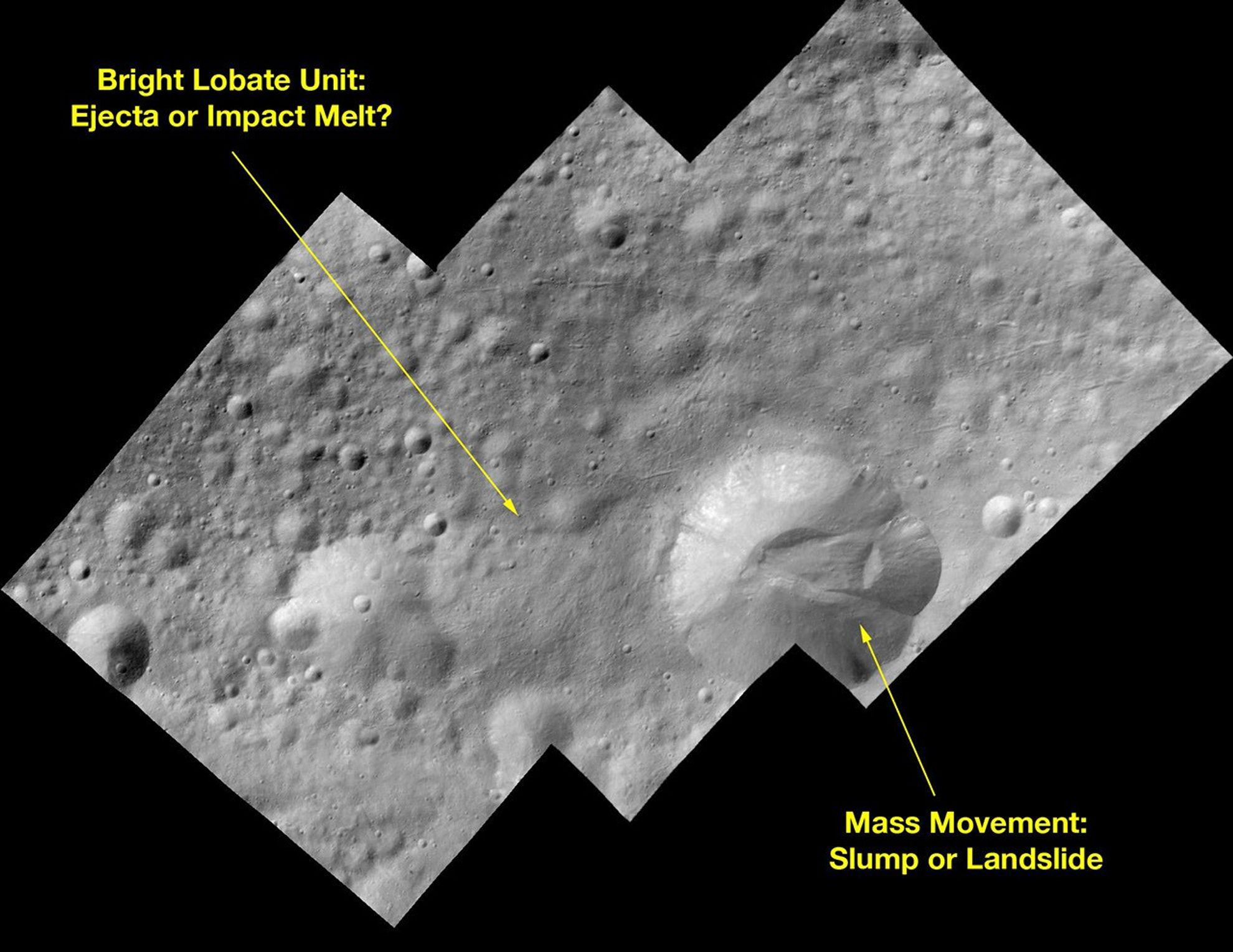 This image of a bright-rayed crater on giant asteroid Vesta was taken by the framing camera aboard NASA's Dawn spacecraft. The crater is about 2 miles (3.5 kilometers) in diameter and impacted on the rim of an older crater, named Tuccia.