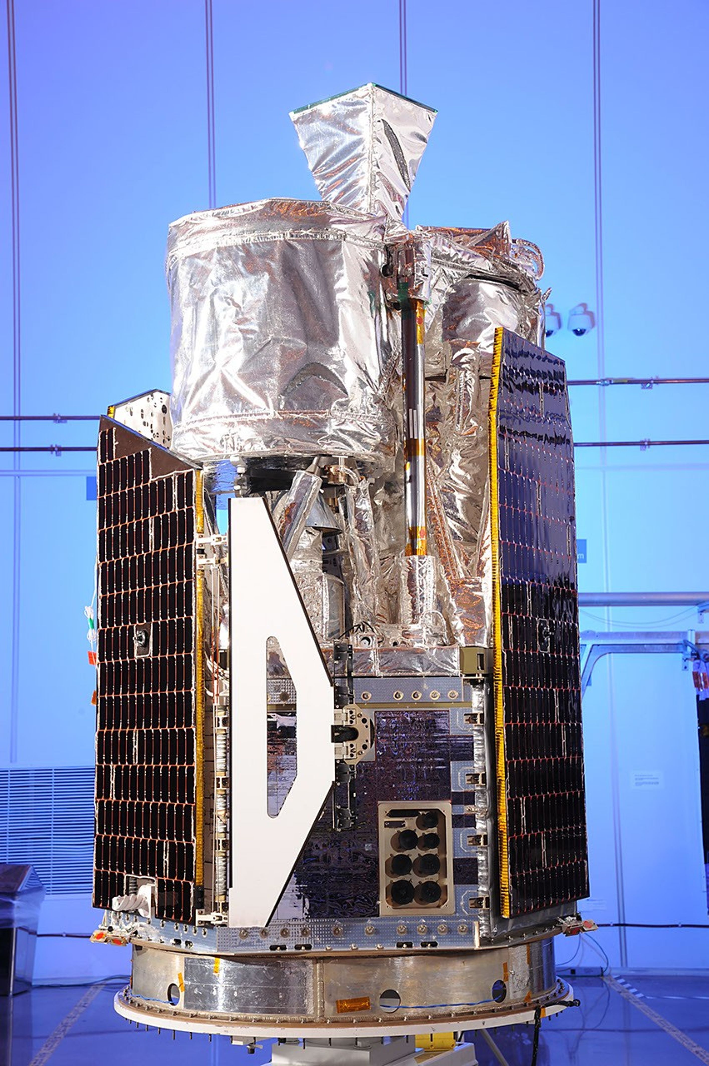 NASA's Nuclear Spectroscopic Telescope Array, or NuSTAR, at Orbital Sciences Corporation in Dulles, Va., January 2012.