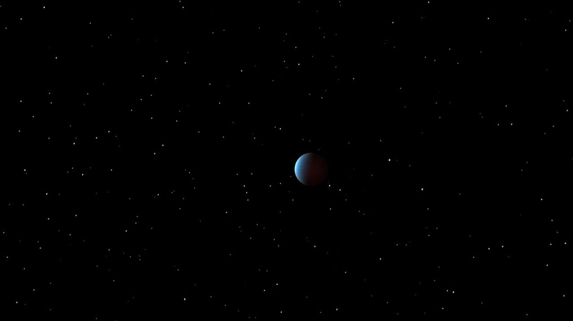 This artist's concept depicts 55 Cancri e as it orbits its star. NASA's Spitzer Space Telescope has, for the first time, captured the light emanating from a distant super Earth, a planet more massive than Earth but lighter than Neptune.