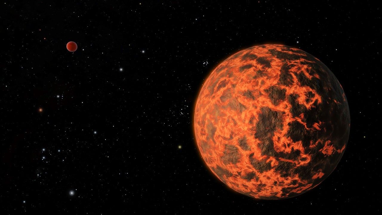 Exoplanet is Extremely Hot and Incredibly Close (Artist's Concept