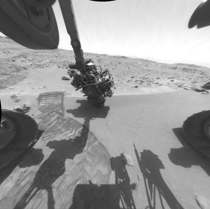 Here is a rover's eye view of driving, scooping and drilling during Curiosity's first year on Mars, August 2012 through July 2013 taken by NASA's Mars rover's Navigation Camera (Navcam).