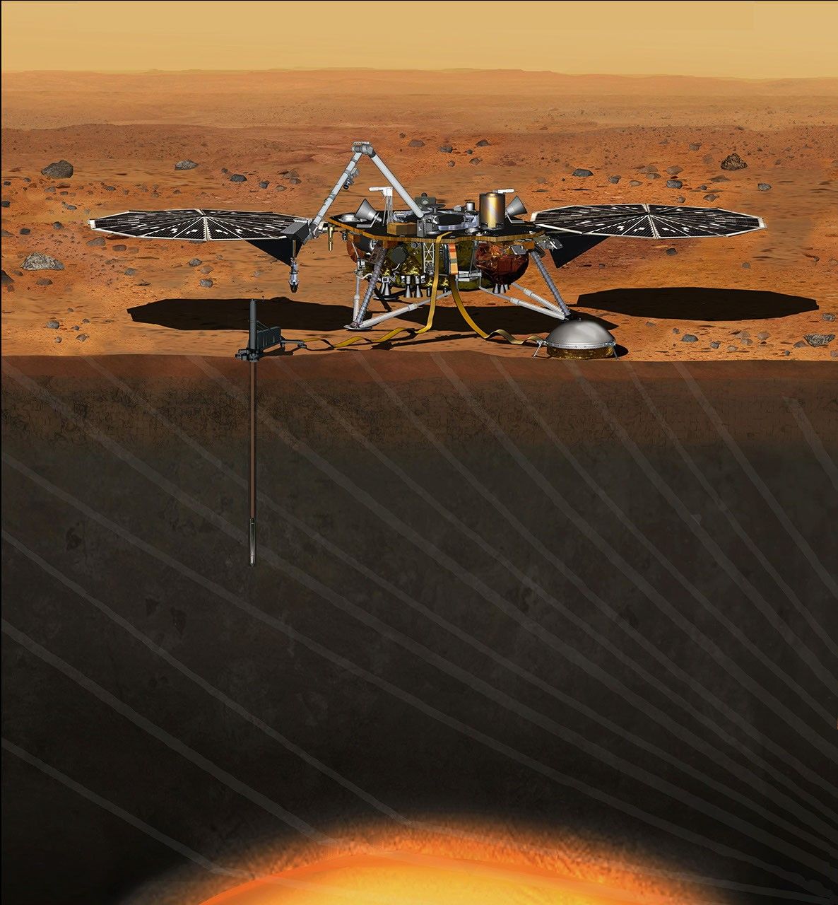 
			Artist's Concept of InSight Lander on Mars - NASA Science			