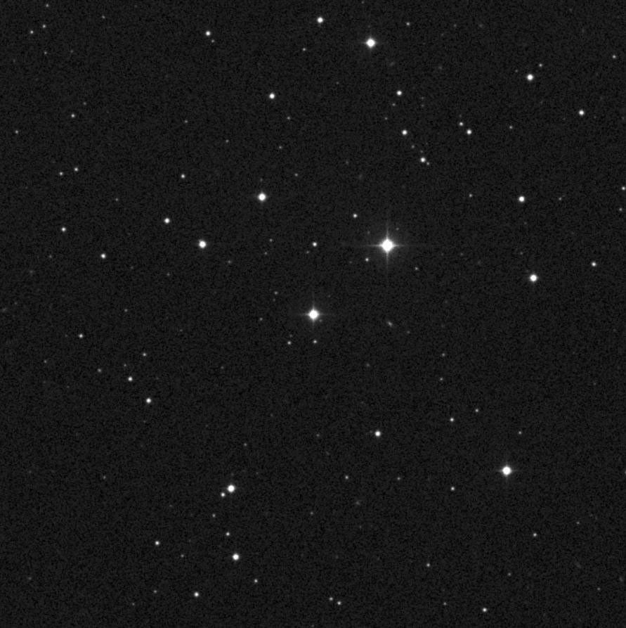 The image taken by the Oschin Schmidt Telescope, shows the star AC +79 3888, also known as Gliese 445. NASA's Voyager 1 spacecraft, which is on a trajectory out of our solar system, is headed toward an encounter with AC +79 3888 (circled in red).