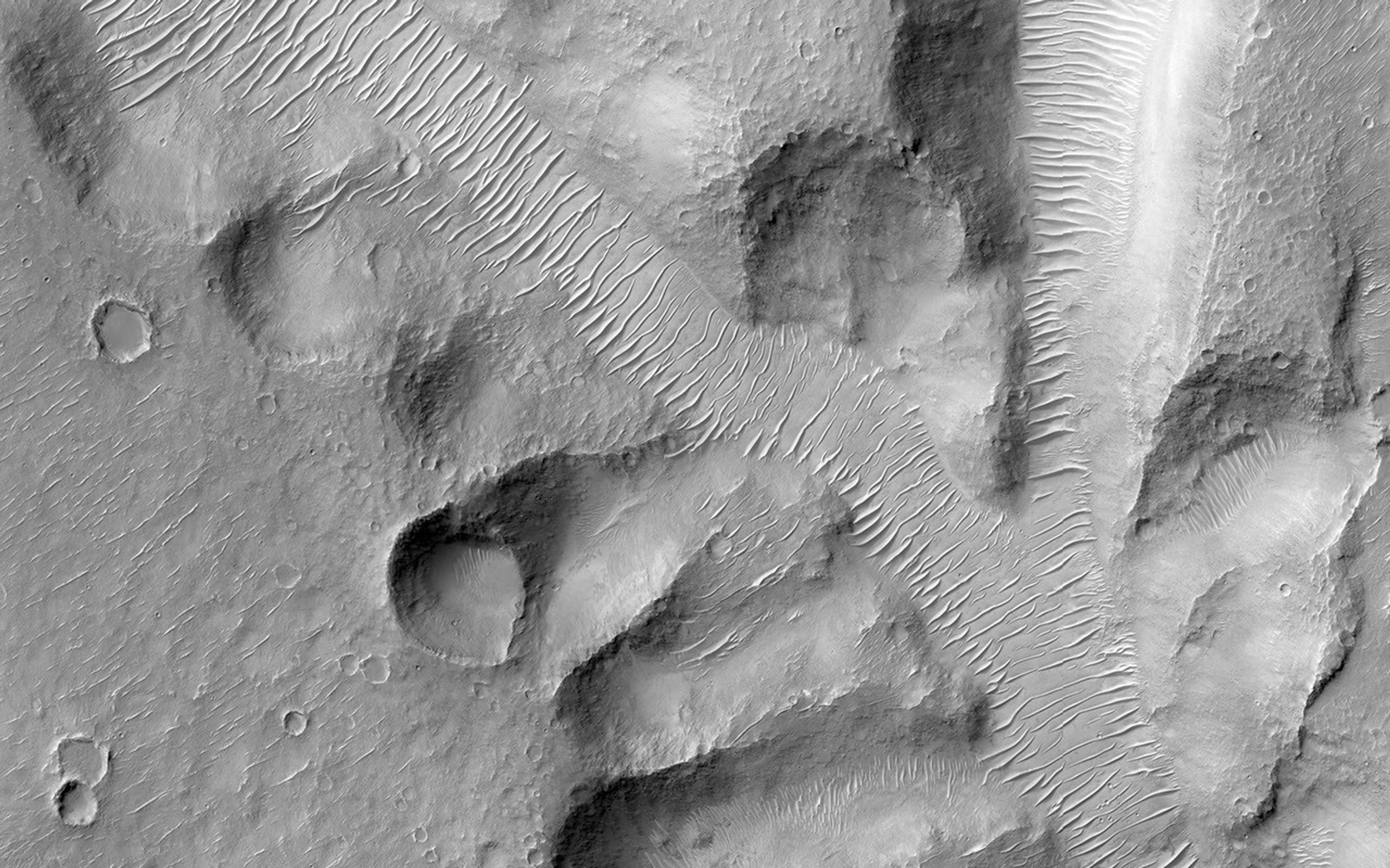 Nirgal Vallis is one of the largest and longest valley networks on Mars as seen by NASA's Mars Reconnaissance Orbiter.