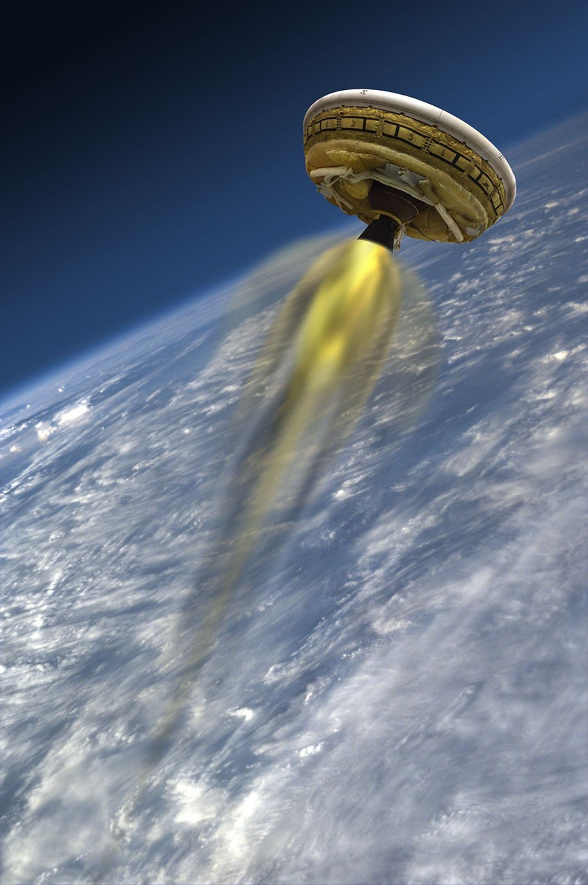
			LDSD's Rocket-powered Test Vehicle - NASA Science			