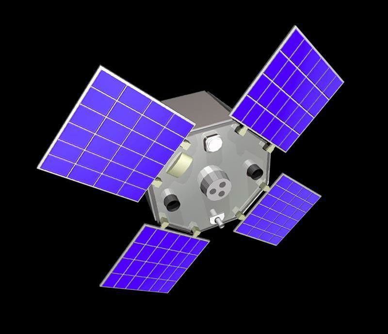 NASA artist concept of a small satellite in orbit