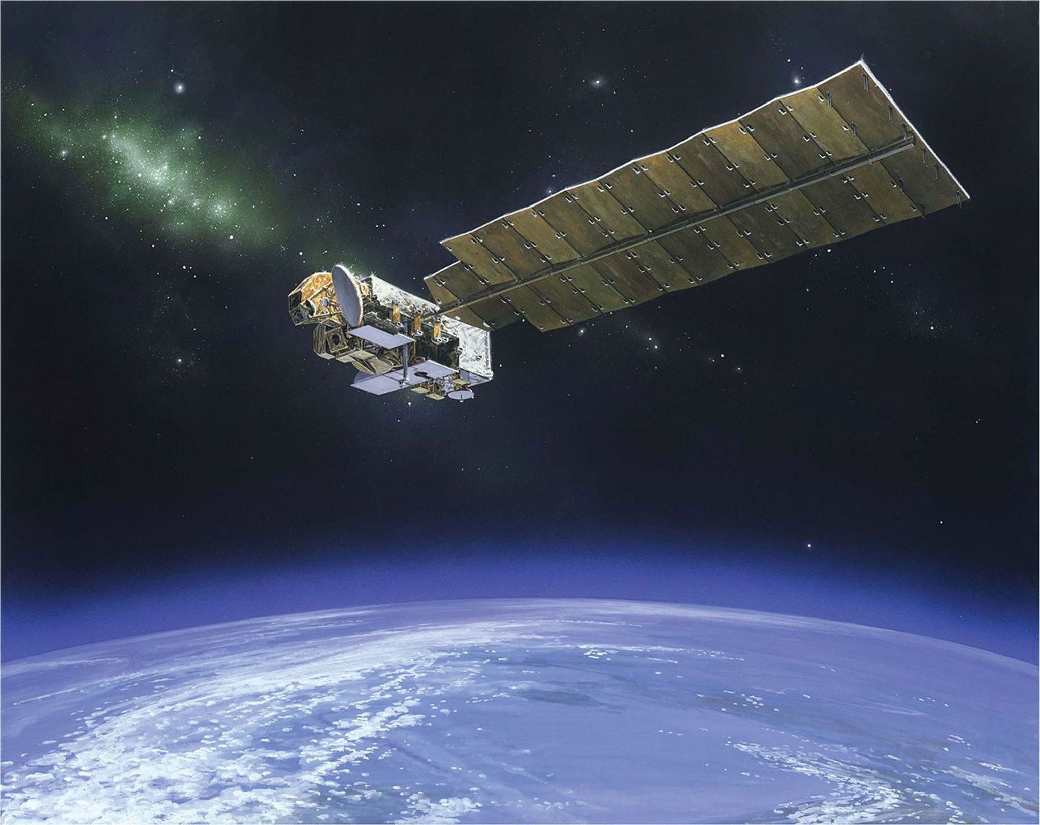 
			NASA's Aura Spacecraft (Artist's Concept) - NASA Science			