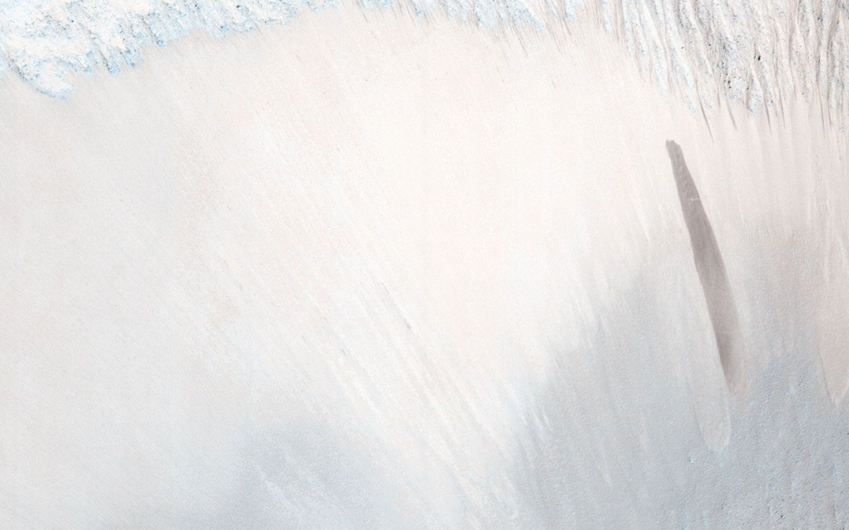 A surprise landslump in Melas Chasma was observed by NASA's Mars Reconnaissance Orbiter.