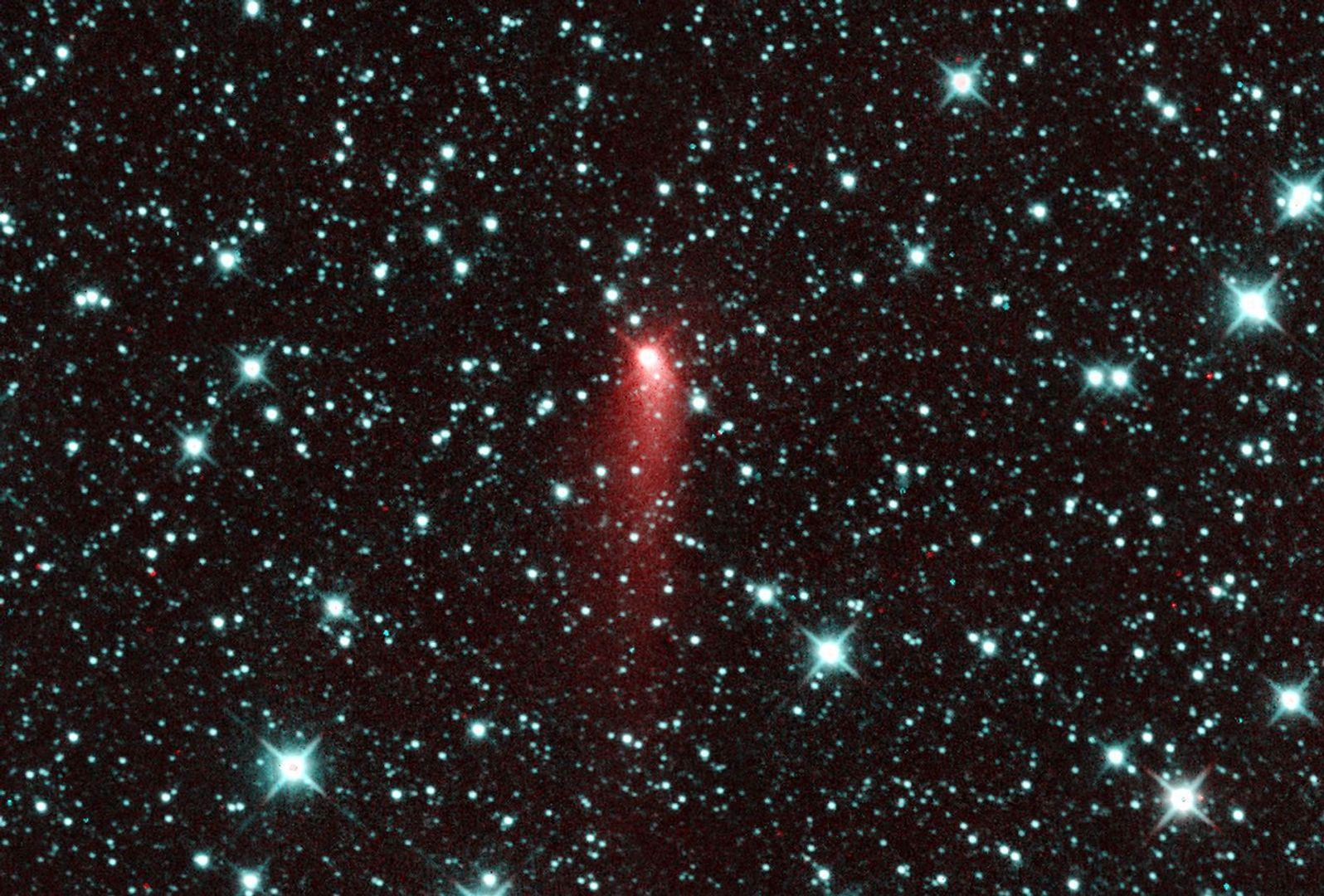 NASA's NEOWISE spotted Comet C/2013 UQ4 (Catalina), appearing to be a highly active comet one day past perihelion on July 7, 2014.