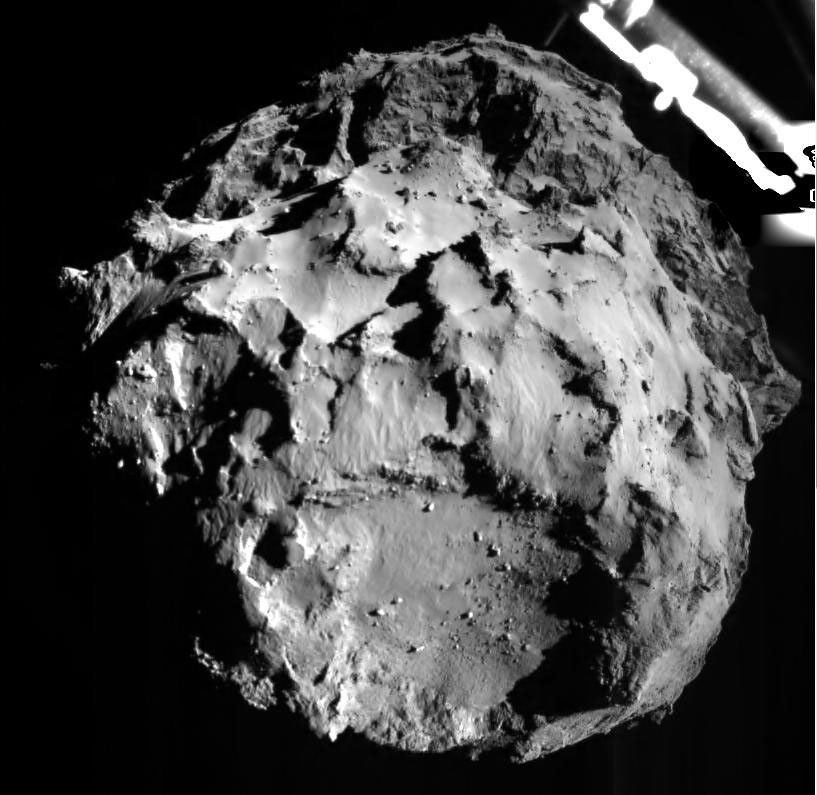 View of Comet from Lander During Descent - NASA Science