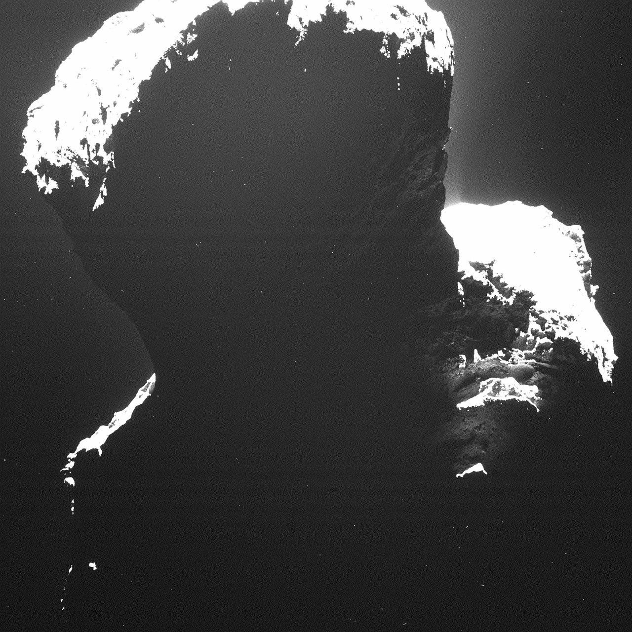 Rare Glance at Dark Side of Comet 67P/Churyumov-Gerasimenko - NASA