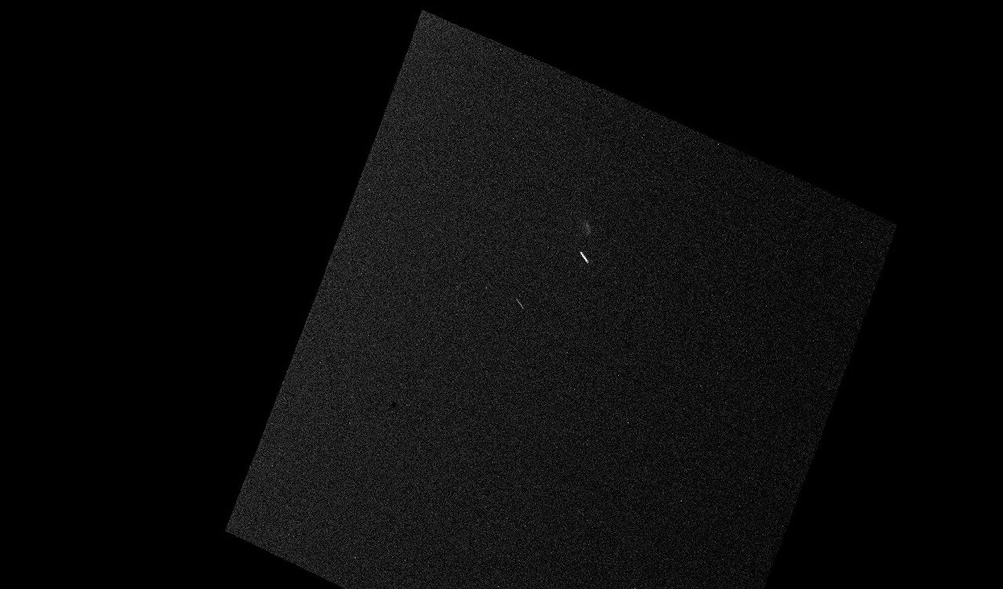 This image from an animiation of comet C/2013 A1 Siding Spring were taken by the Mast Camera (Mastcam) on NASA's Curiosity Mars rover as the comet passed near the red planet on Oct. 19, 2014.