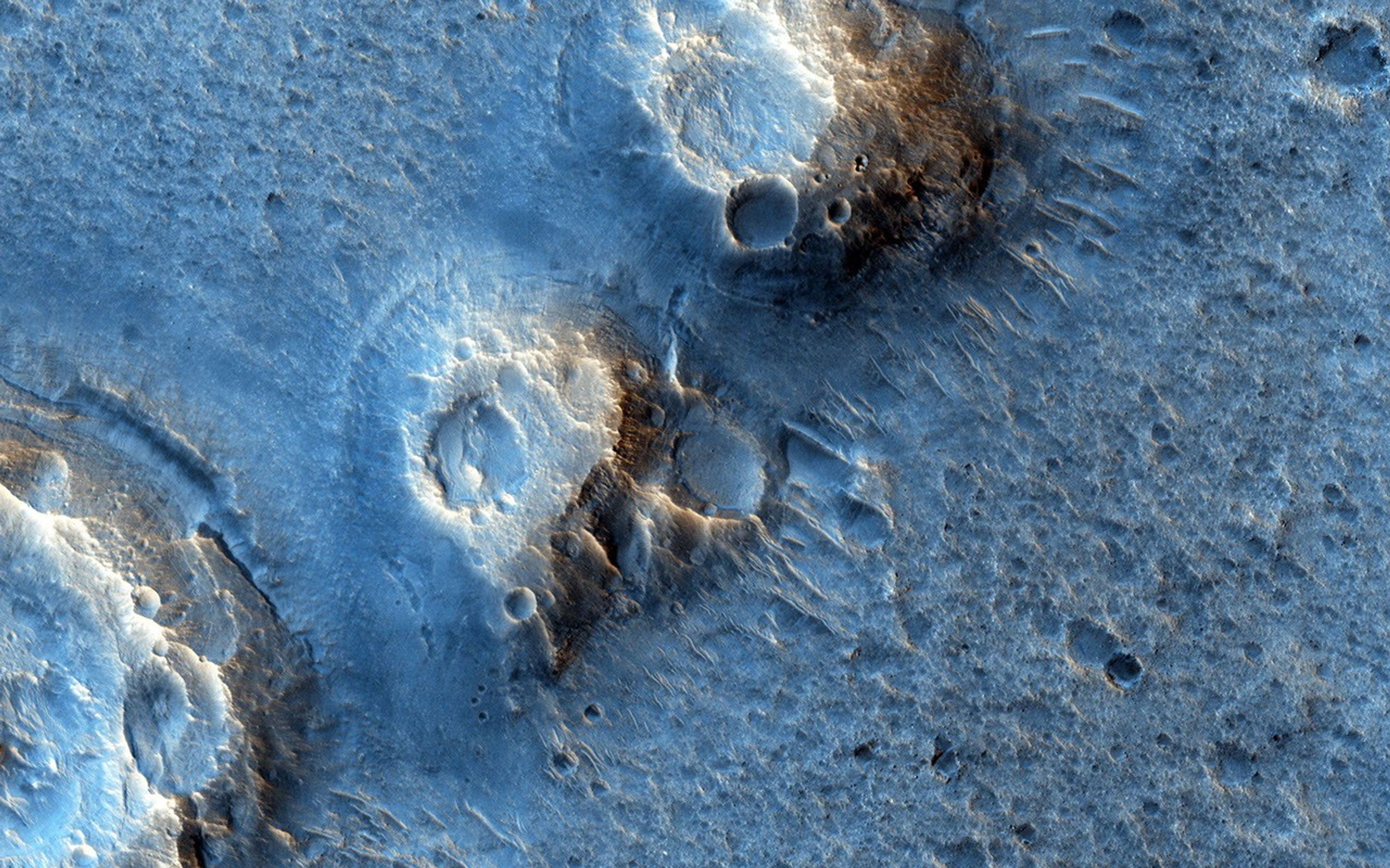 This image from NASA's Mars Reconnaissance Orbiter shows a region of Acidalia Planitia which is covered by dense fields of boulders up to several meters high.