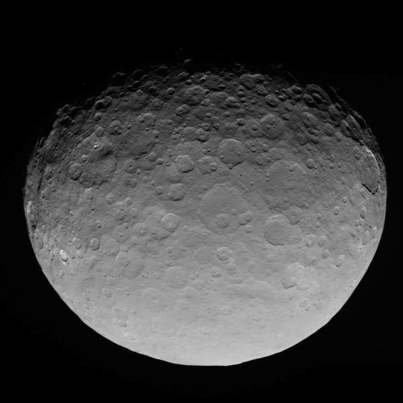 This image of Ceres is part of a sequence taken by NASA's Dawn spacecraft on May 4, 2015, from a distance of 8,400 miles (13,600 kilometers).
