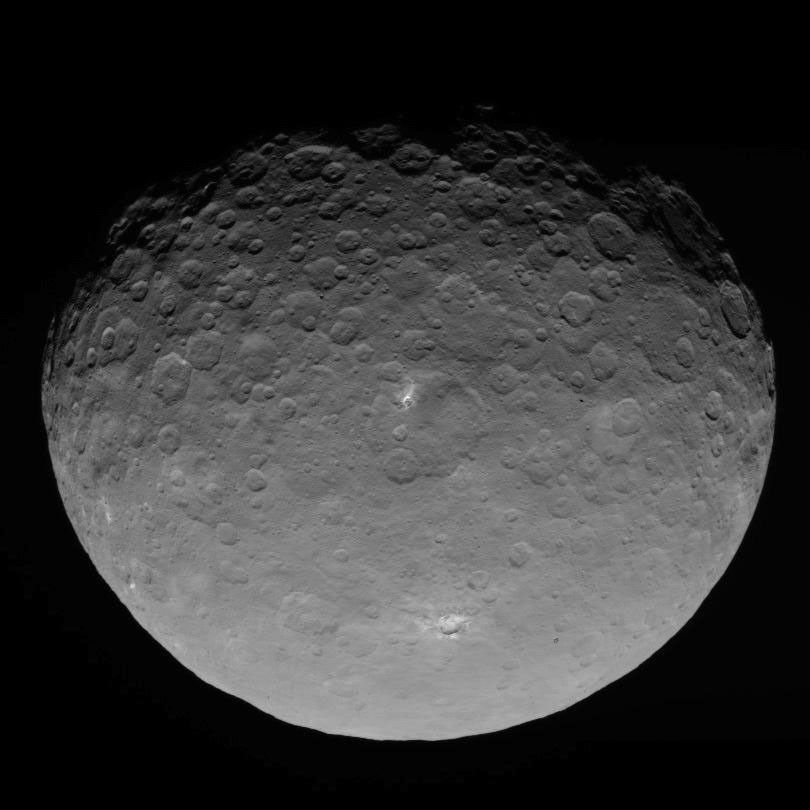 This image of Ceres is part of a sequence taken by NASA's Dawn spacecraft on May 4, 2015, from a distance of 8,400 miles (13,600 kilometers).