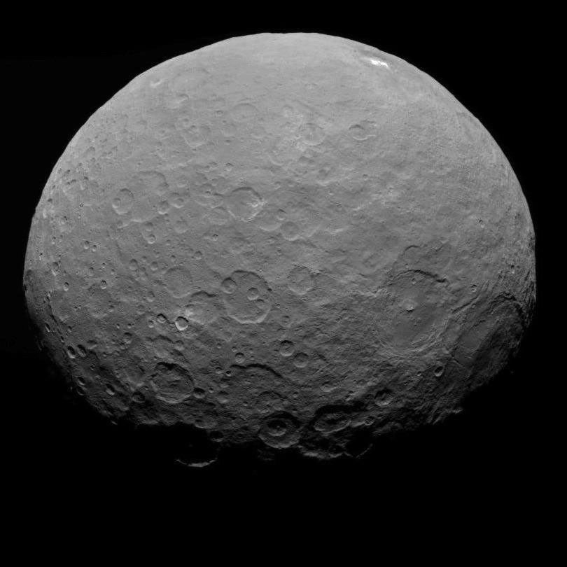 This image of Ceres is part of a sequence taken by NASA's Dawn spacecraft on May 7, 2015, from a distance of 8,400 miles (13,600 kilometers).
