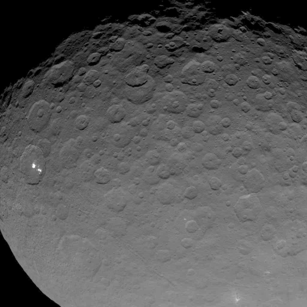 This image of Ceres is part of a sequence taken by NASA's Dawn spacecraft on May 16, 2015, from a distance of 4,500 miles (7,200 kilometers).