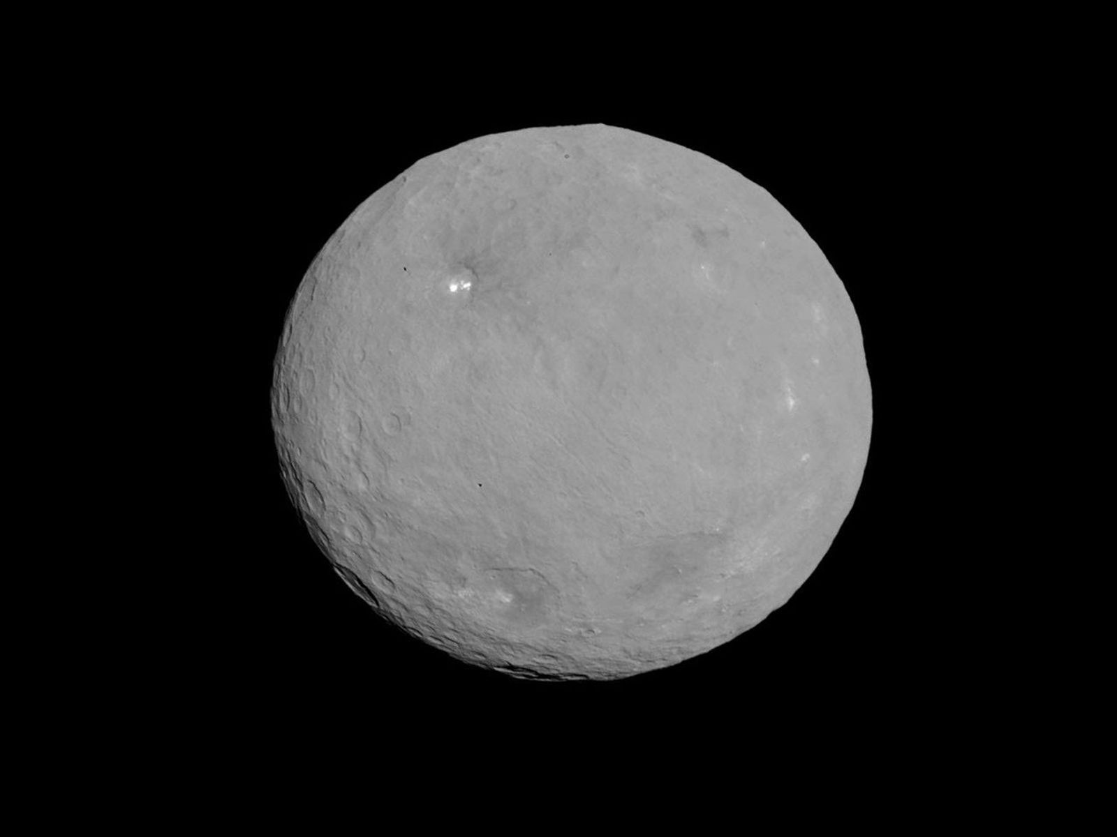 This image of Ceres is part of a sequence taken by NASA's Dawn spacecraft on May 5 and 6, 2015, from a distance of 8,400 miles (13,600 kilometers).