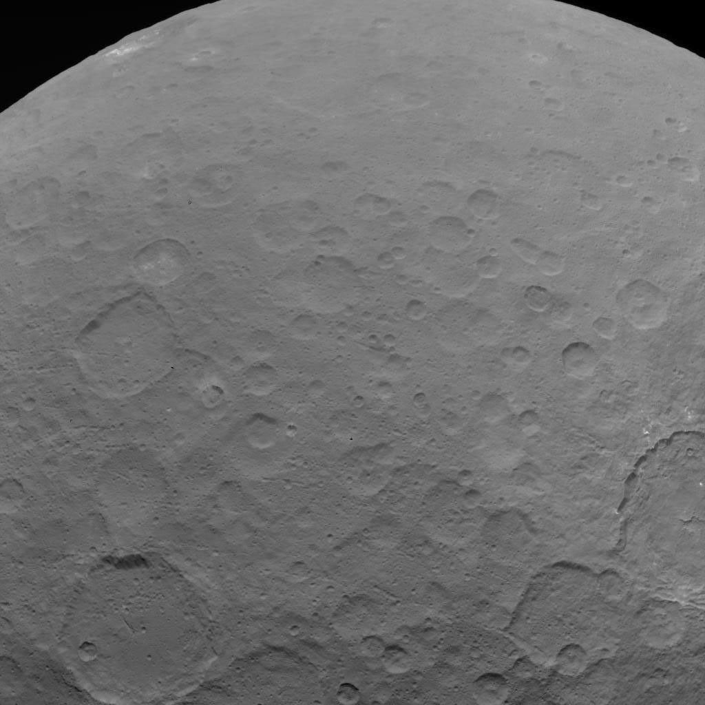 This image of Ceres is part of a sequence taken by NASA's Dawn spacecraft on May 22, 2015, from a distance of 3,200 miles (5,100 kilometers) with a resolution of 1,600 feet (480 meters) per pixel.
