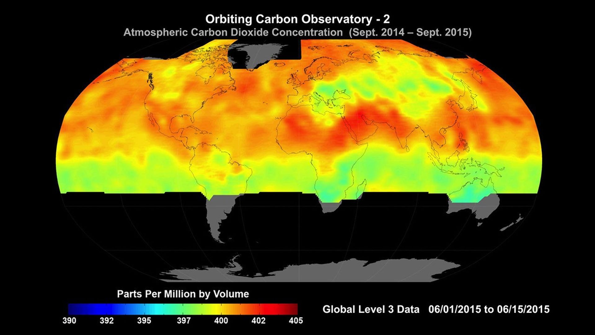 Scientists poring over data from NASA's Orbiting Carbon Observatory-2 mission are seeing patterns emerge as they seek answers to questions about atmospheric carbon dioxide.
