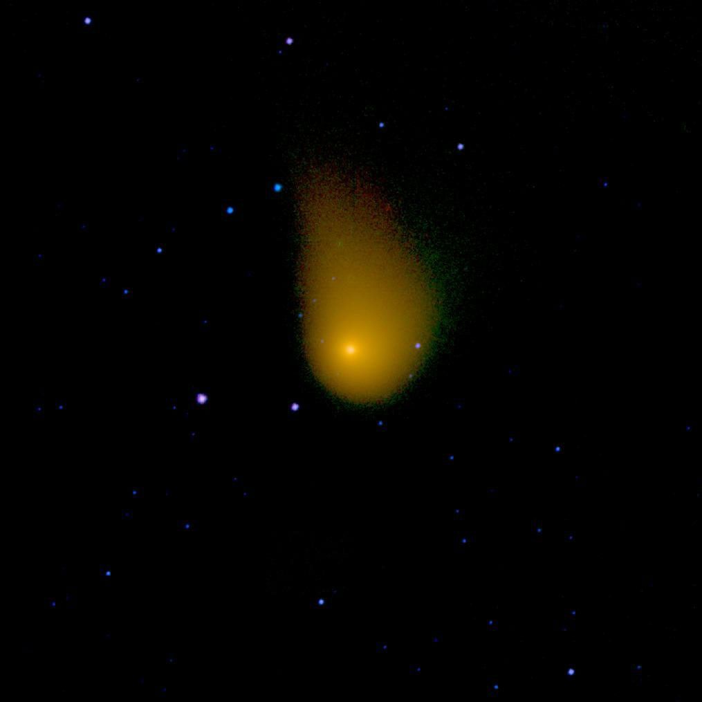 NASA's NEOWISE spacecraft observed the Oort cloud comet C/2006 W3 (Christensen) on April 20th, 2010, as it traveled through the constellation Sagittarius.