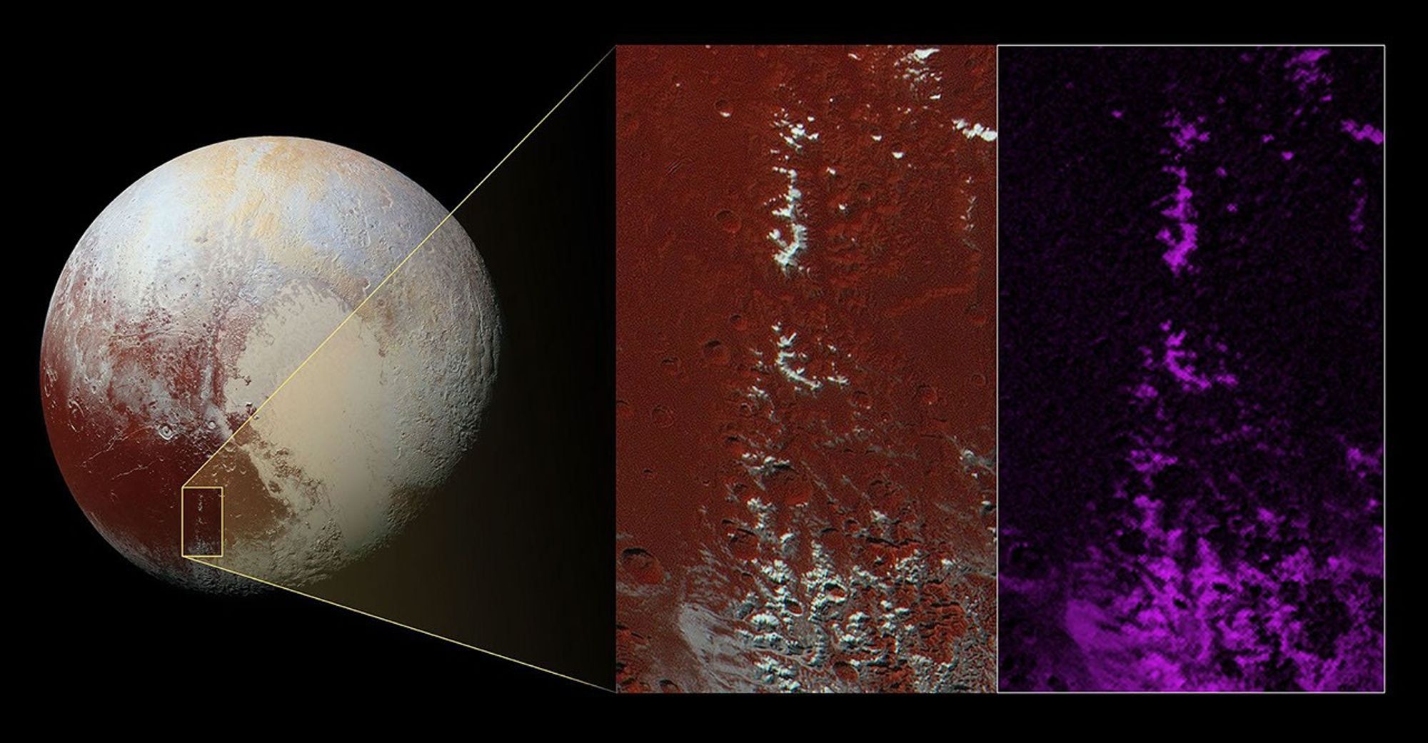 
			Methane Snow on Pluto's Peaks - NASA Science			