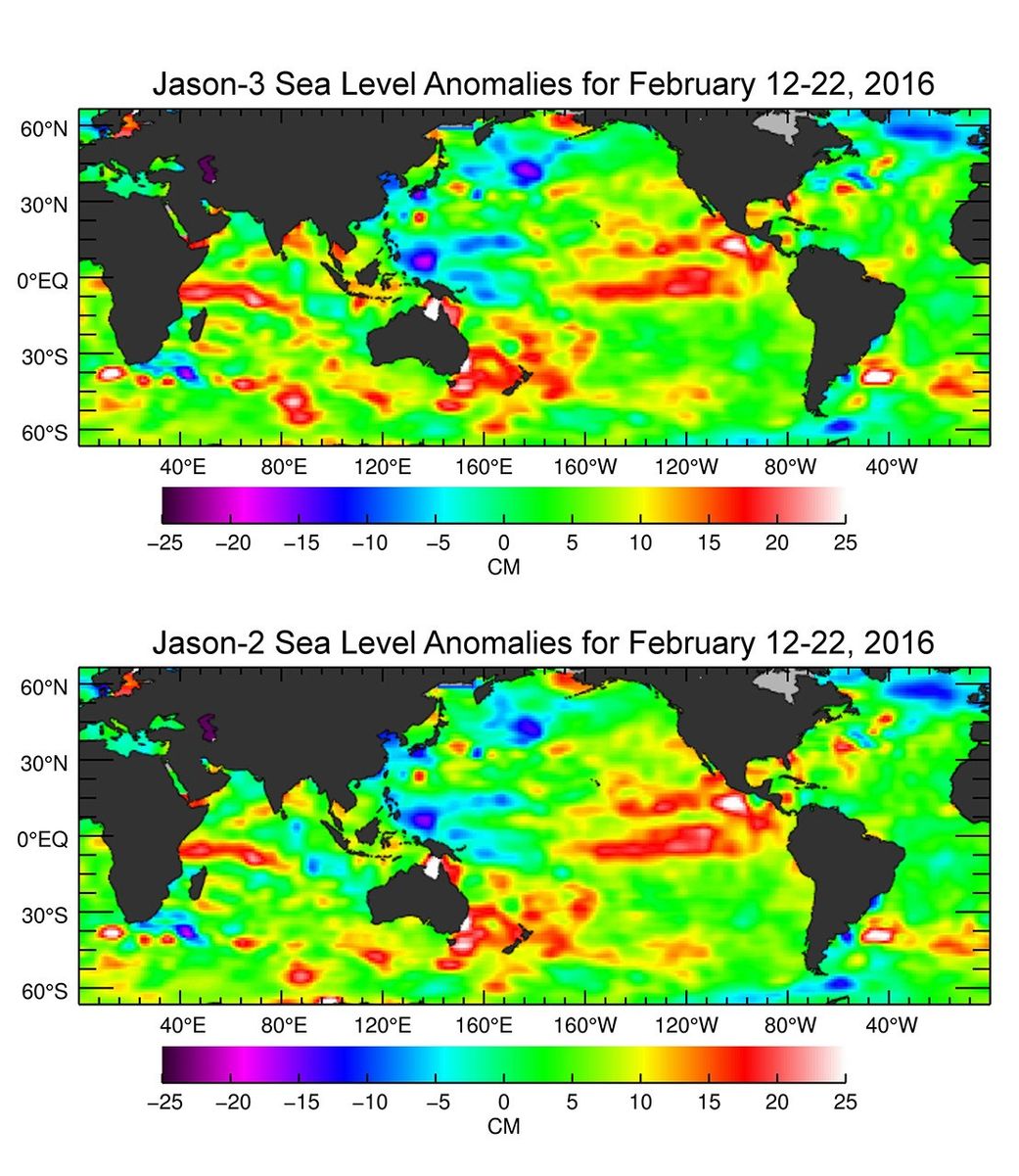 Jason-3 Produces First Global Map of Sea Surface Height - NASA Science