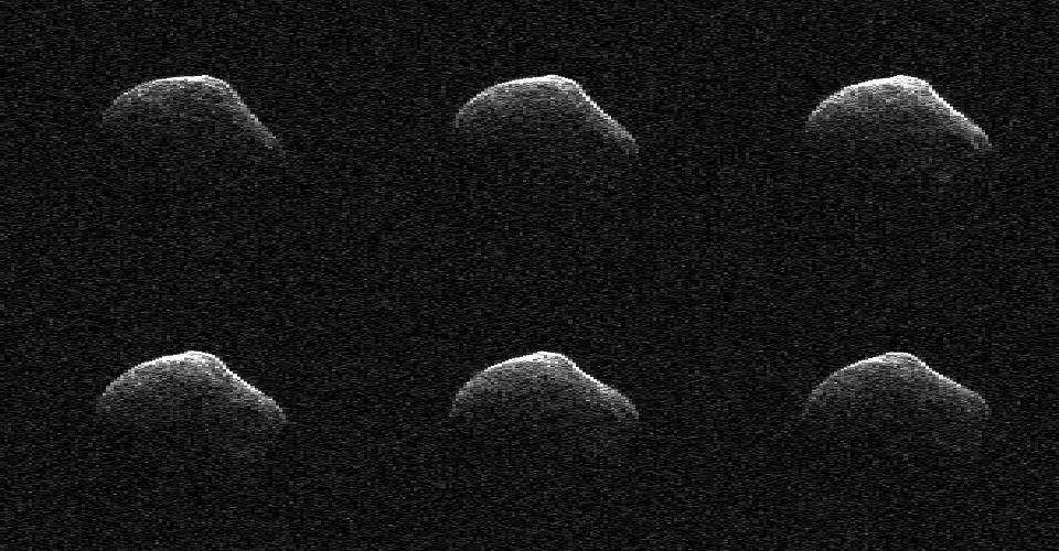 These radar images of comet P/2016 BA14 were taken on March 23, 2016, by scientists using an antenna of NASA's Deep Space Network at Goldstone, California. At the time, the comet was about 2.2 million miles (3.6 million kilometers) from Earth.