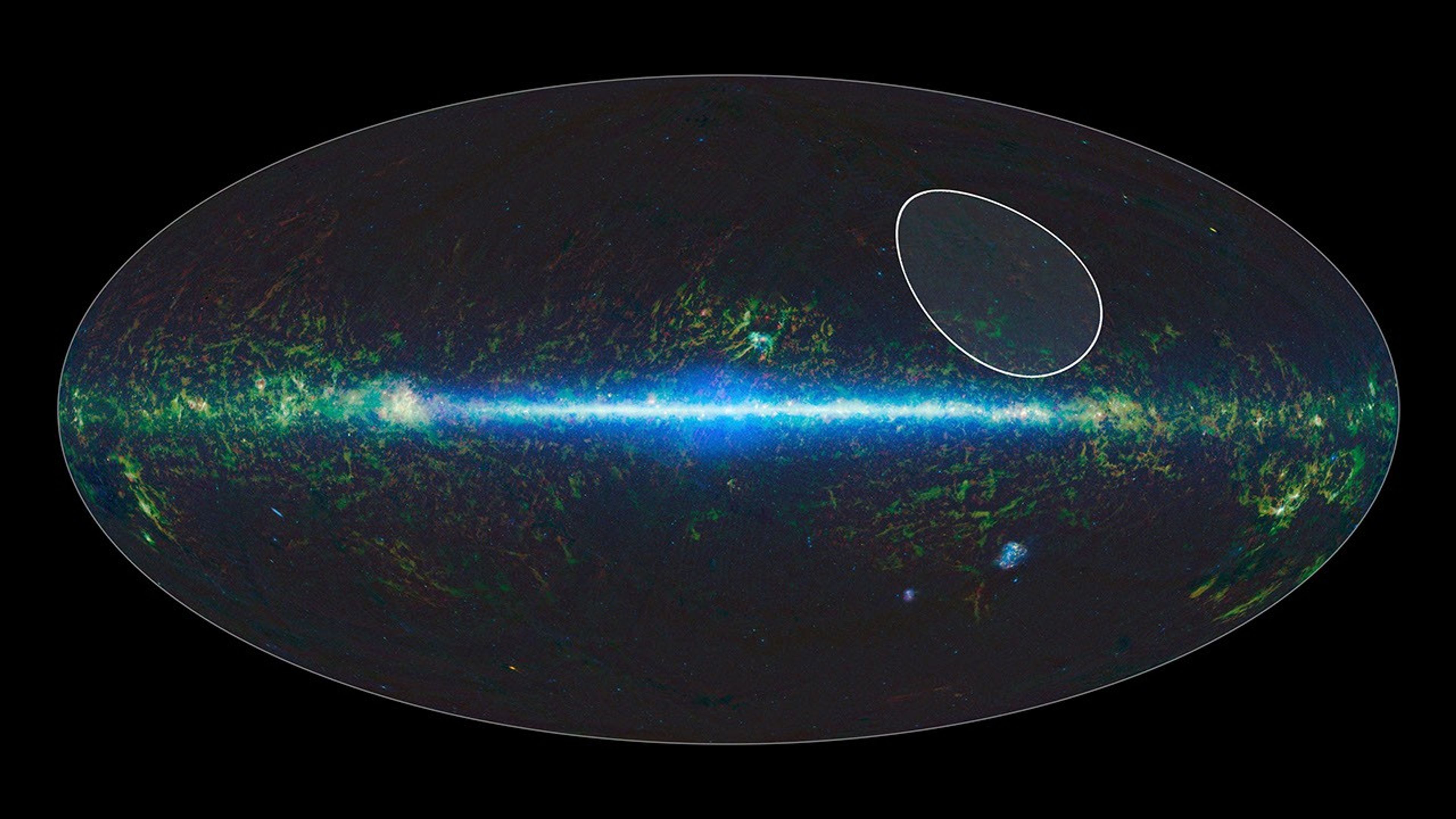 A sky map taken by NASA's Wide-field Infrared Survey Explorer, or WISE, shows the location of the TW Hydrae family, or association, of stars, which lies about 175 light-years from Earth and is centered in the Hydra constellation.