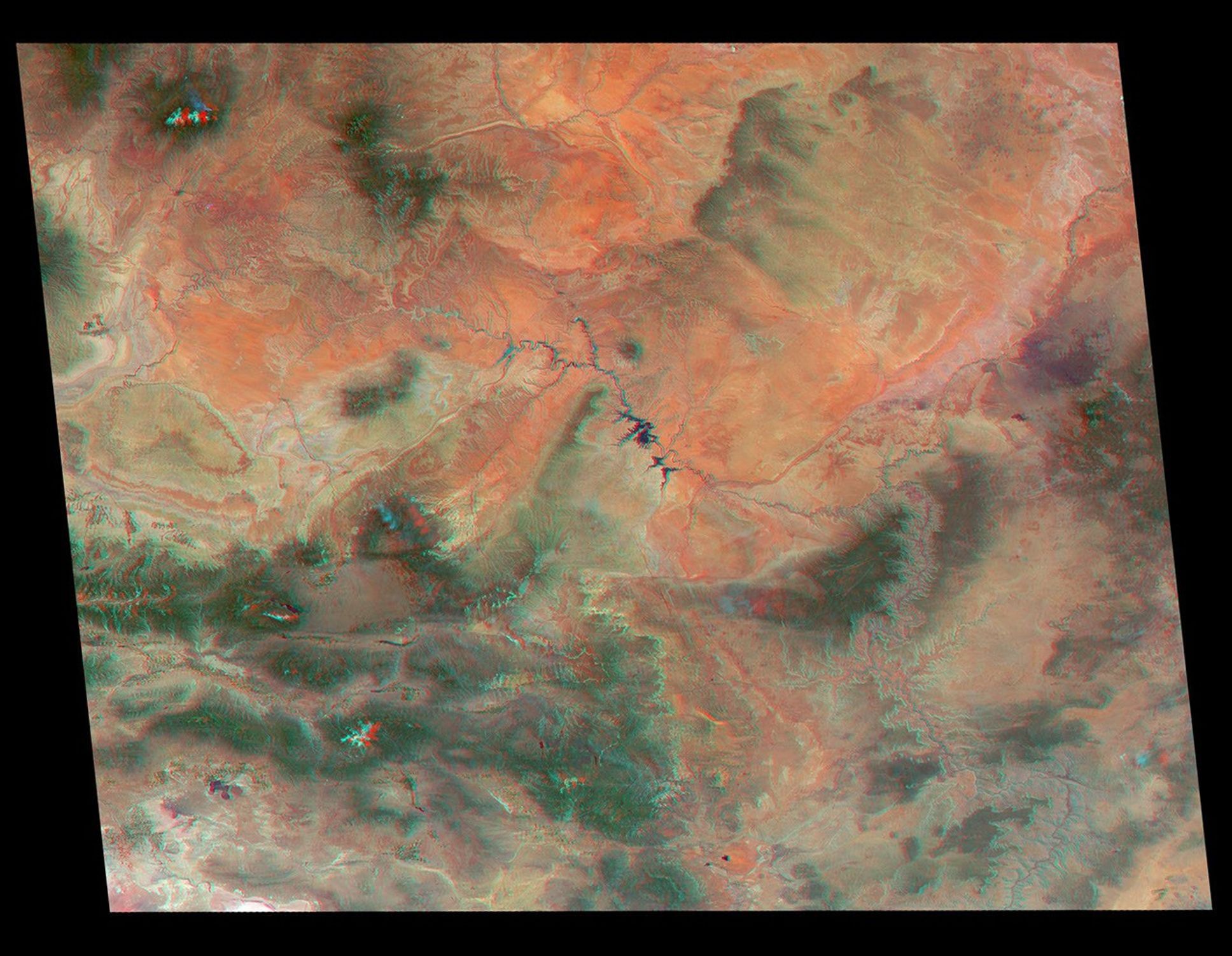 NASA's Terra satellite viewed America's National Momuments and Parks in this 3D image.