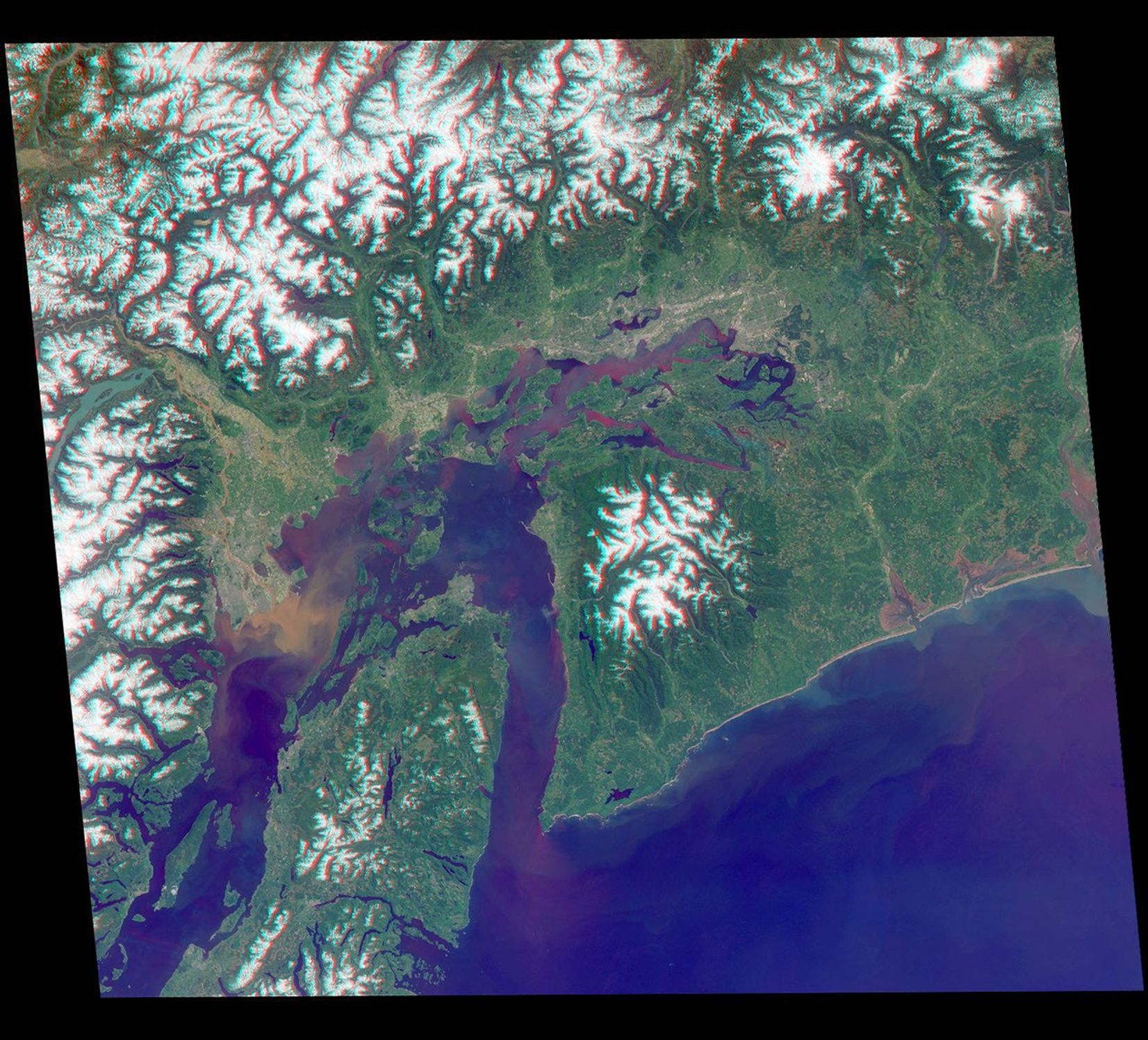 NASA's Terra satellite viewed America's National Momuments and Parks in this 3D image.