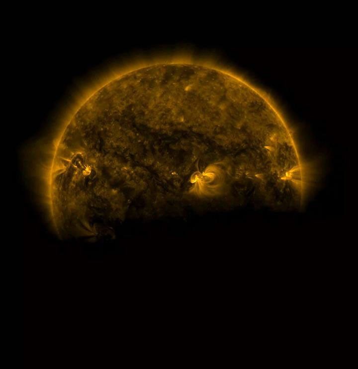 Several times a day for a few days this week the Earth completely blocked the Sun for about an hour due to NASA's Solar Dynamics Observatory orbital path (Aug. 25, 2016).