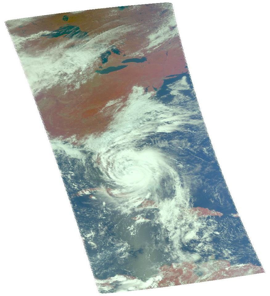 NASA's Aqua spacecraft spied Hurricane Matthew, currently an extremely dangerous Category 4 storm on the Saffir-Simpson Hurricane Wind Scale, continues to bear down on the southeastern United States.