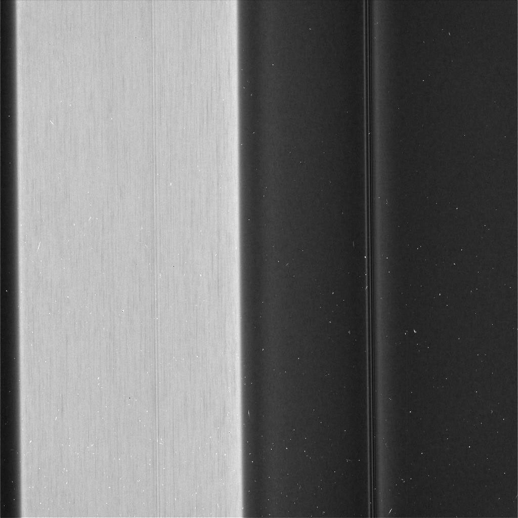 Recent images captured by NASA's Cassini spacecraft show features in Saturn's C ring called 'plateaus' revealing a streaky texture that is very different from the textures of the regions around them.
